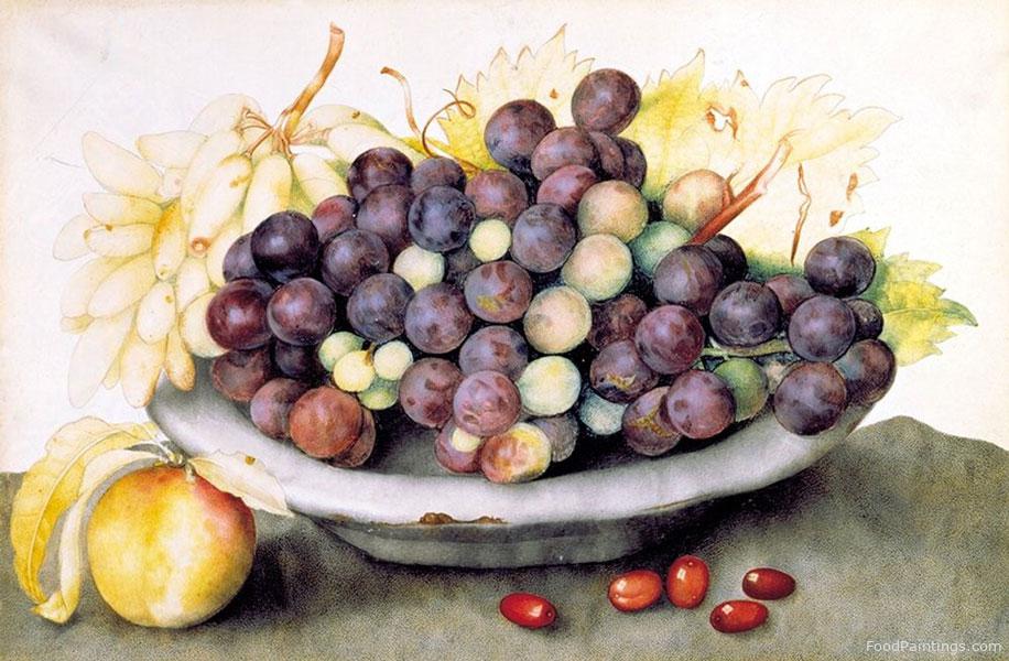 Grapes and a Peach - Giovanna Garzoni