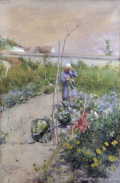 In the Kitchen Garden - Carl Larsson - 1883