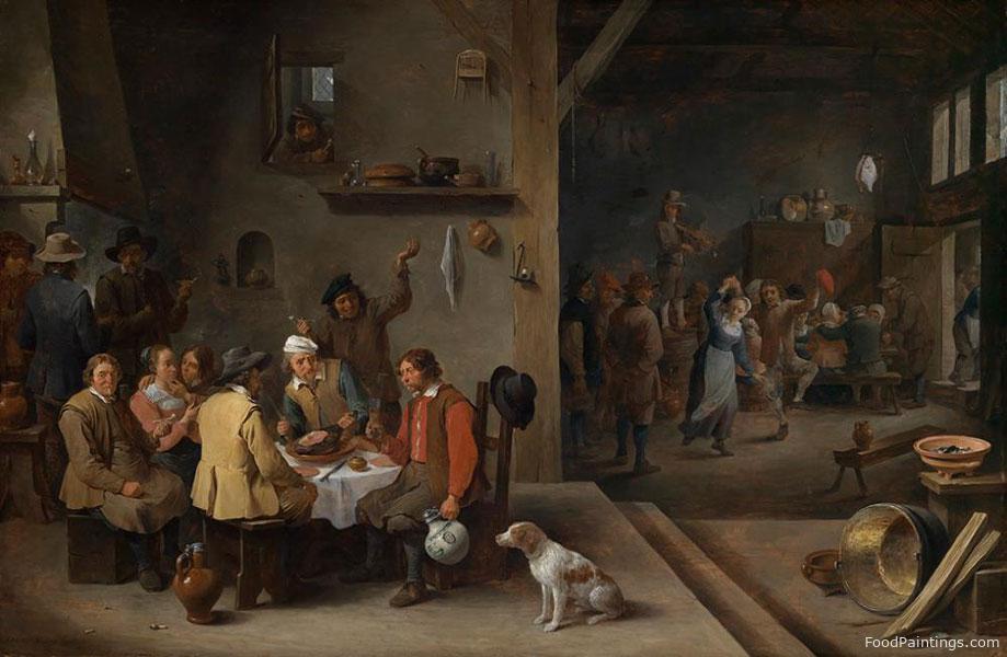 In the Tavern - David Teniers - 1648