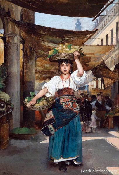 Italian Lemon Seller - Joseph Wencker - 1880