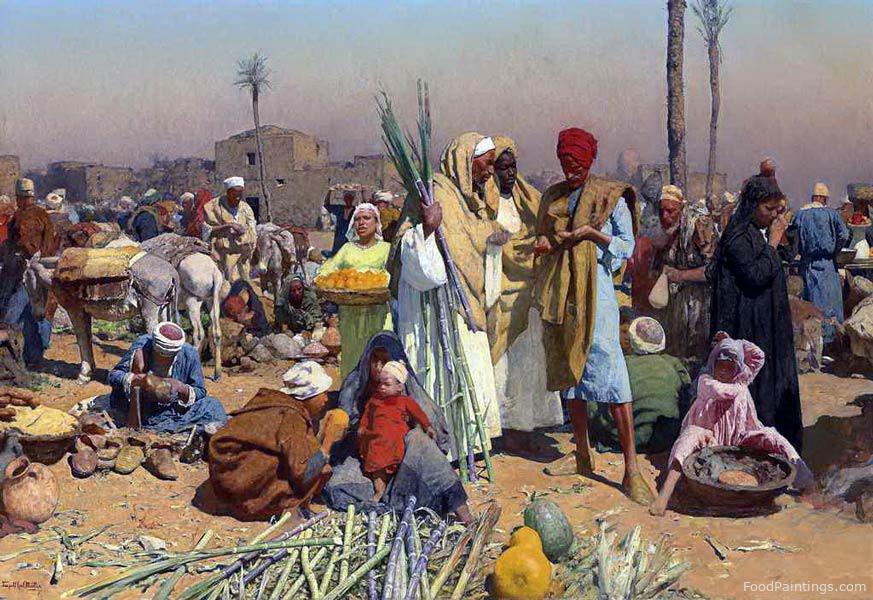 Market in Lower Egypt - Leopold Carl Muller