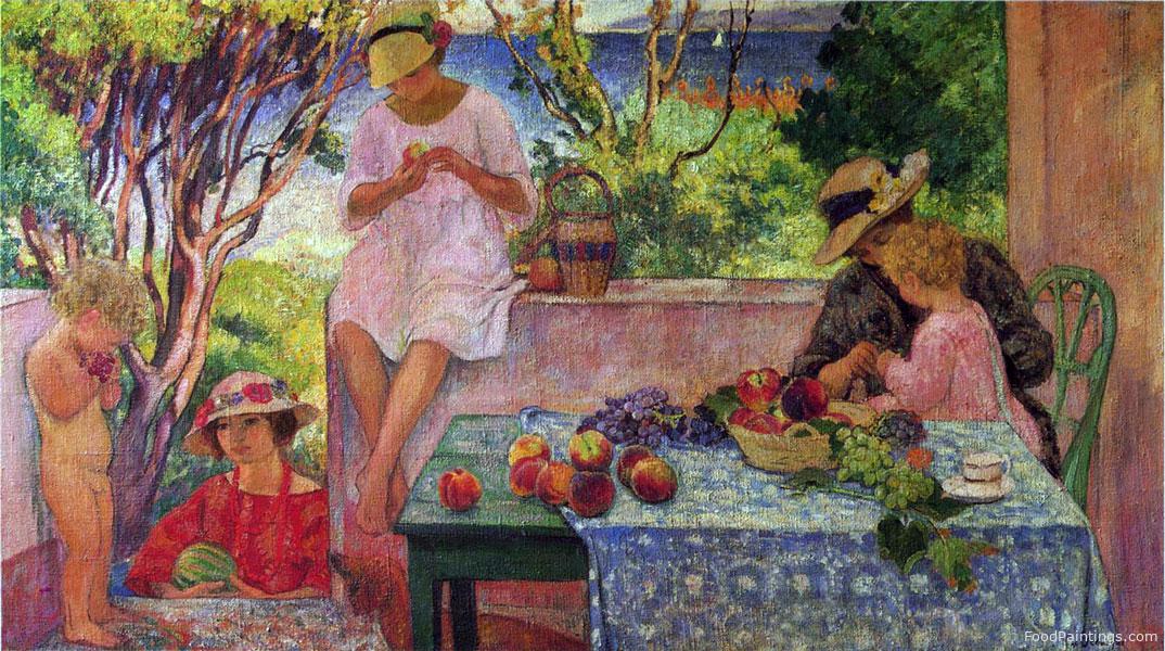 Meal on the Terrace - Henri Lebasque - 1914