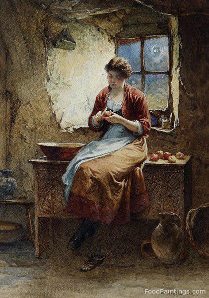 Peeling Apples - William Harris Weatherhead - 1886