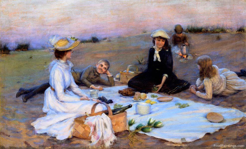 Picnic Supper on the Sand Dunes - Charles Courtney Curran - 1890