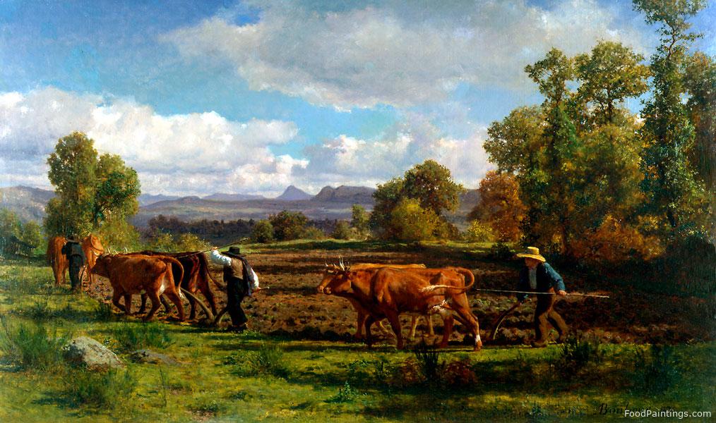Ploughing in the Nivernais - Auguste Bonheur - 1855