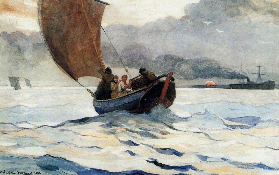 Returning Fishing Boats - Winslow Homer - 1883