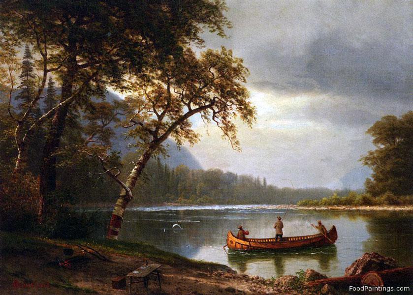 Salmon Fishing on the Cascapediac River - Albert Bierstadt