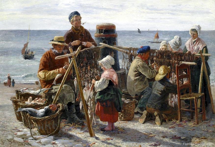 Sorting the Catch - William Morrison Wyllie - 1875