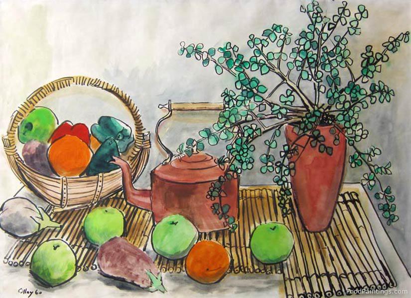 Still Life and Kettle - Margaret Olley - 1960