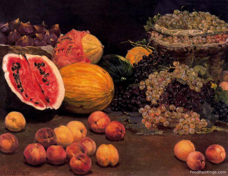 Still Life with Fruits - Ignacio Diaz Olano