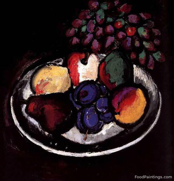 Still Life with Grapes - Ilya Mashkov - 1910