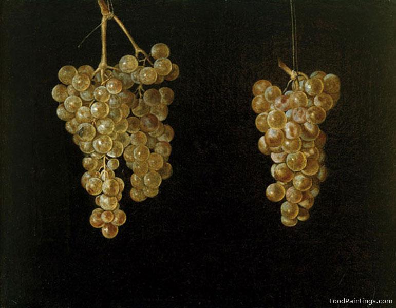 Still Life with Hanging White Grapes - Juan Fernandez el Labrador - c. 1620s