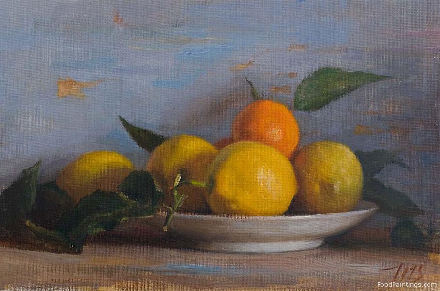 Still Life with Lemons and Clementines - Julian Merrow Smith - 2013