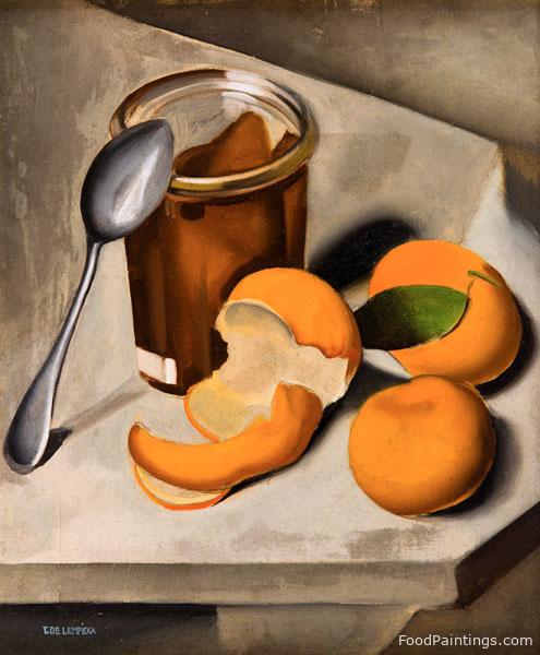 Still Life with Tangerines - Tamara de Lempicka - c. 1925