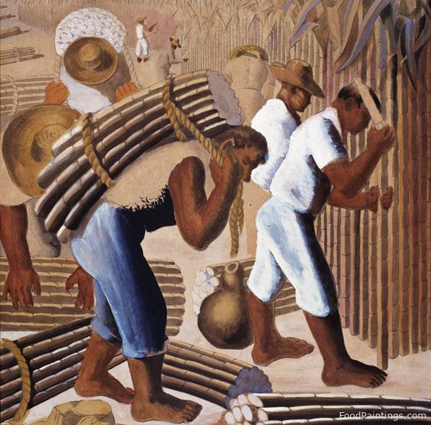 Sugar Cane Harvest - Candido Portinari - 1938