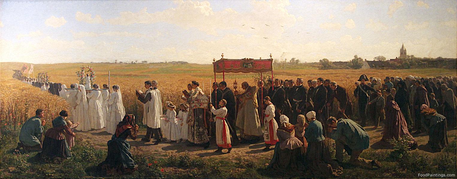 The Blessing of the Wheat in the Artois - Jules Breton - 1857