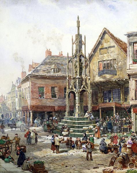 The Buttermarket, Winchester - Louise Rayner
