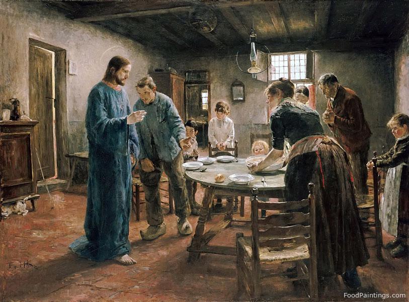 The Mealtime Prayer - Fritz von Uhde - 1885