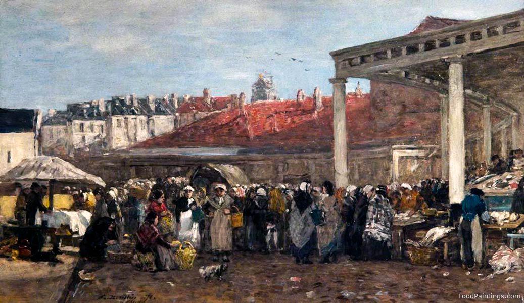 The Old Fish Market, Brussels - Eugene Louis Boudin - 1871.jpg