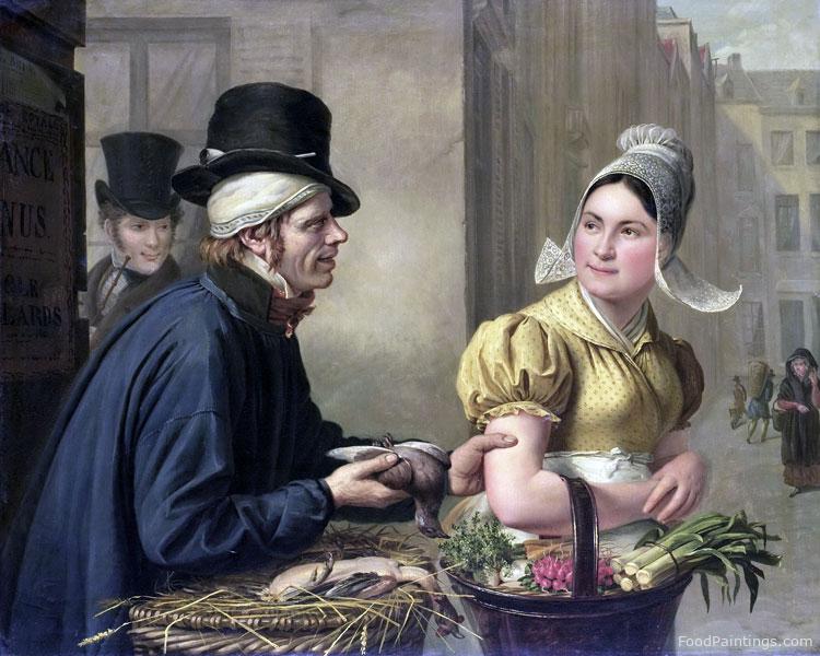 The Poulterer - Ignace Brice - 1827
