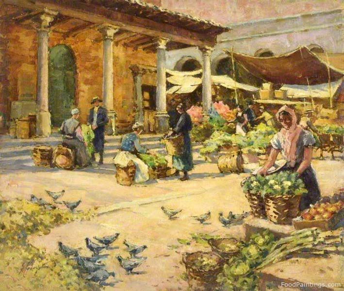 The Vegetable Market, Venice - Gertrude Crompton