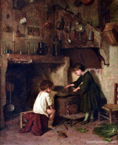 The Young Cook - Pierre Edouard Frere - 1858