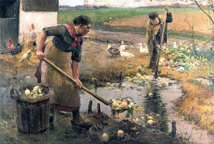 Washing Turnips - Evariste Carpentier - 1890