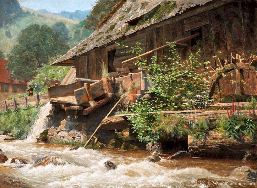 Watermill at the Black Forest - Hermann Dischler