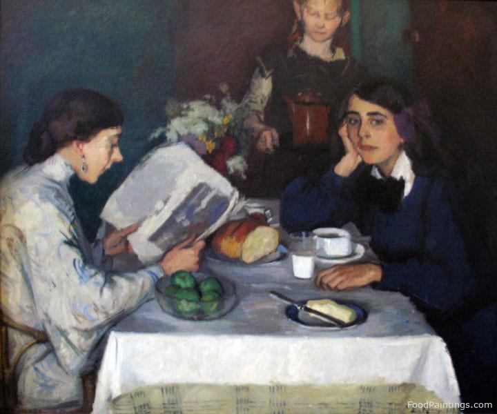 At the Breakfast Table - Leo von Konig - 1907