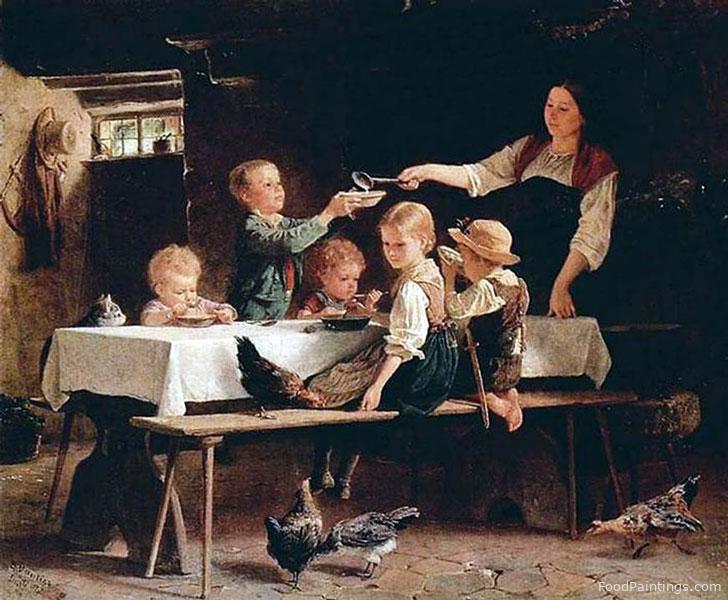 Children at Lunch - Benjamin Vautier - 1857