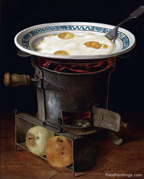 Eggs Cooking on a Stove - Gabriel Germain Joncherie