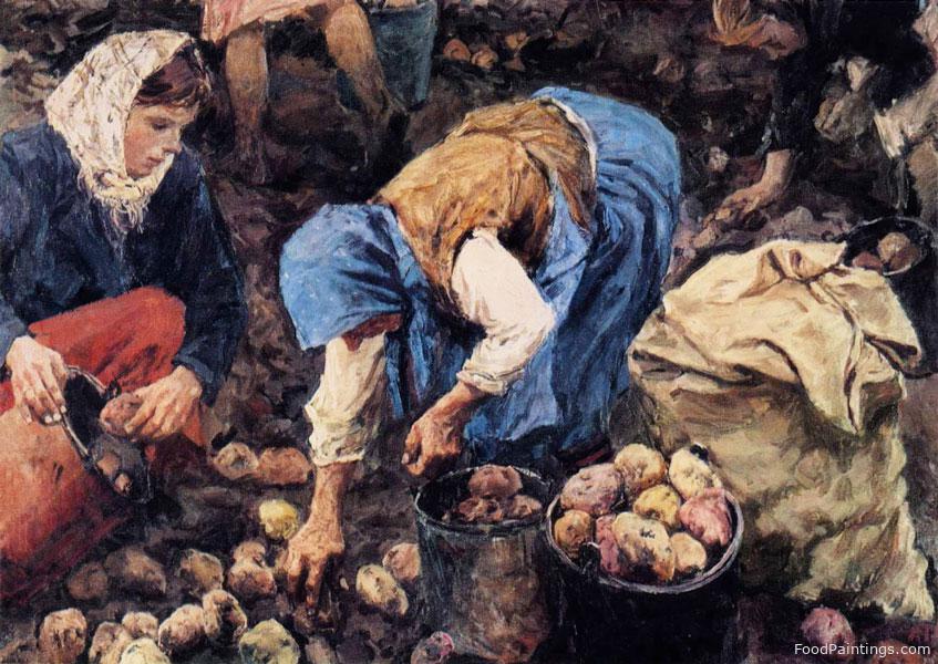 Gathering Potatoes - Arkady Plastov - 1956