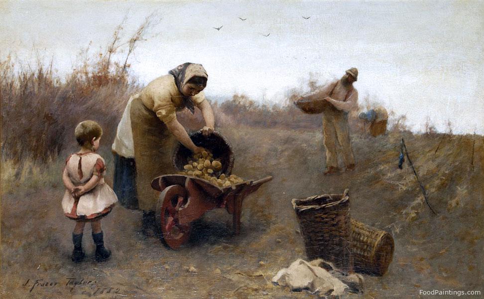 Gathering Potatoes - James Fraser Taylor - 1882