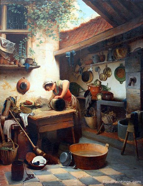Kitchen Scene - Frans Gons - 1852
