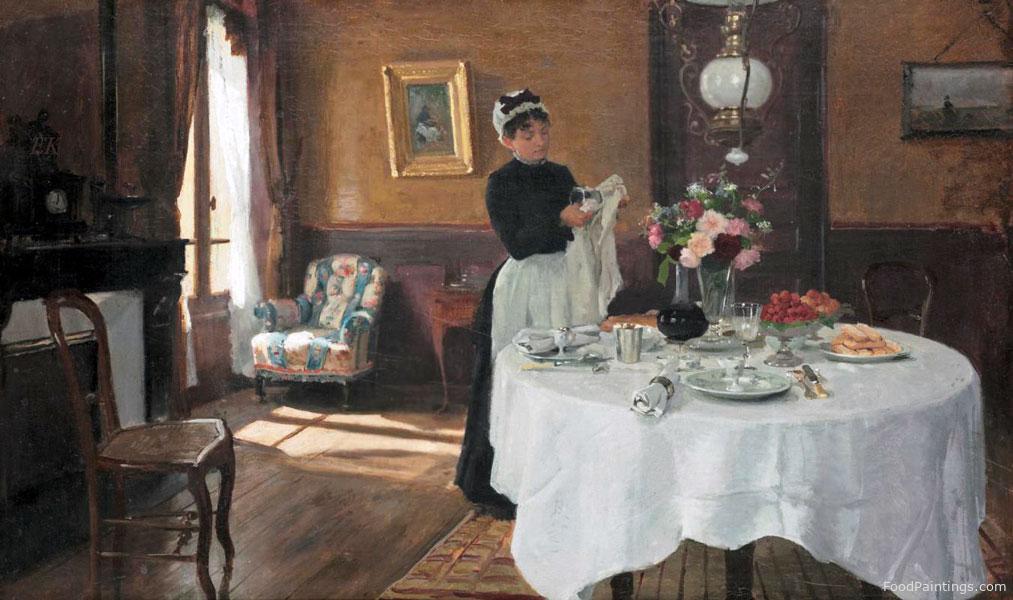 Laying the Table - Victor Gabriel Gilbert
