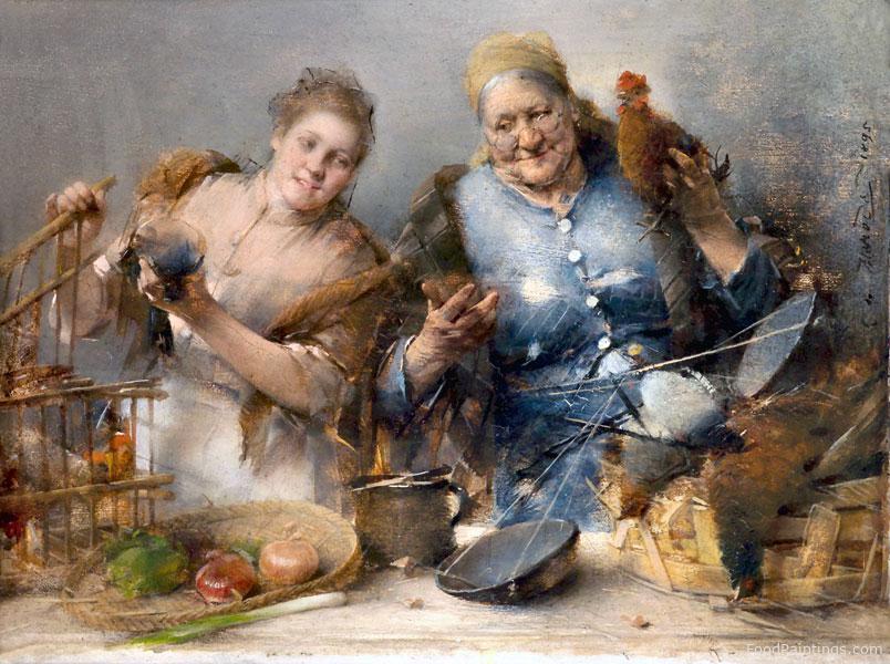 Poultry Sellers - Carl von Merode - 1895