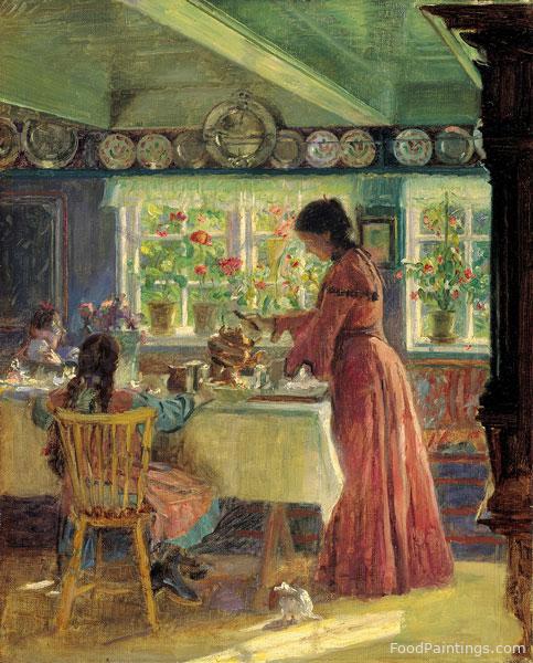 Pouring the Morning Coffee - Laurits Tuxen - 1906
