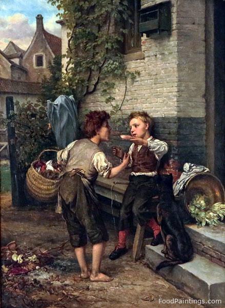 Sharing with a Friend - Ernest Kerckhove - 1873