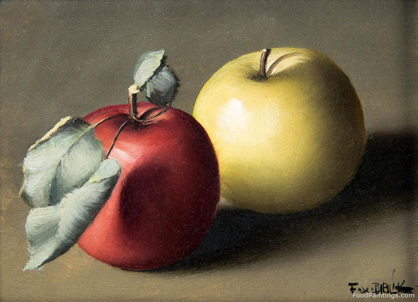 Still Life with Apples - Frantisek Xaver Diblik