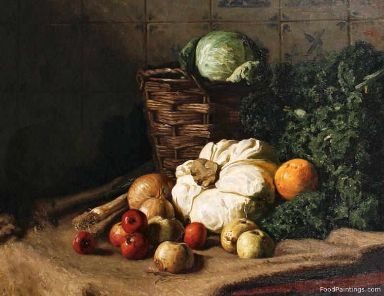 Still Life with Vegetables - August Johannes le Gras