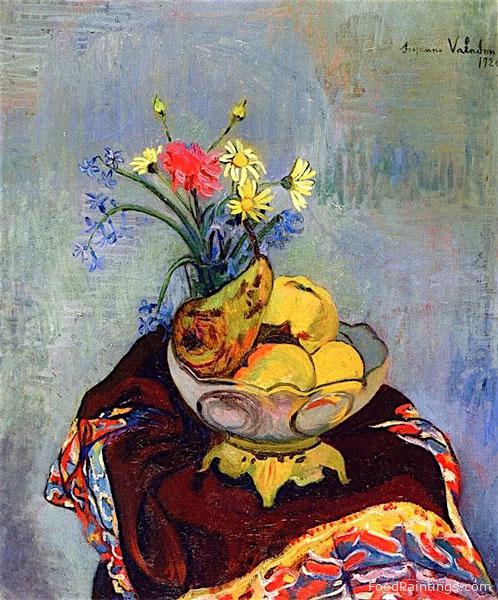 Still Life with a Fruit Bowl - Suzanne Valadon - 1920