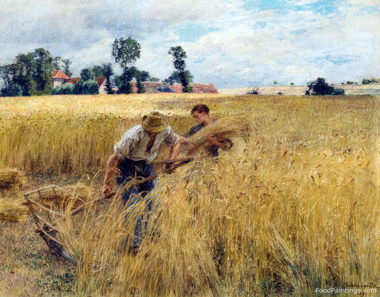 The Harvest at Ru Chailly - Leon Augustin Lhermitte - 1891