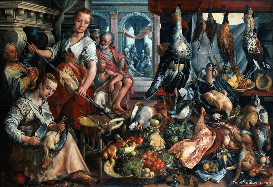 The Well Stocked Kitchen - Joachim Bueckelaer - 1566
