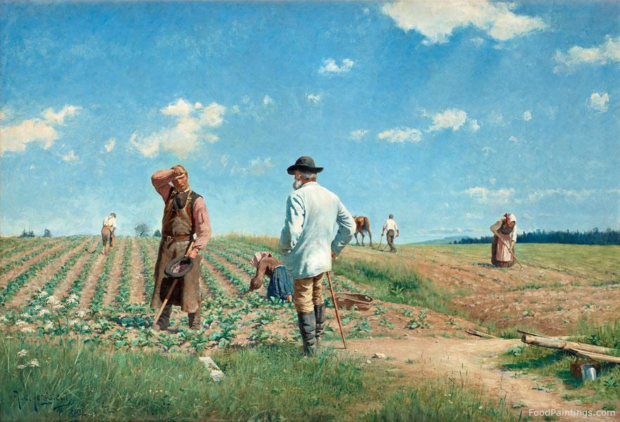 Working the Fields - Axel Jungstedt - 1884