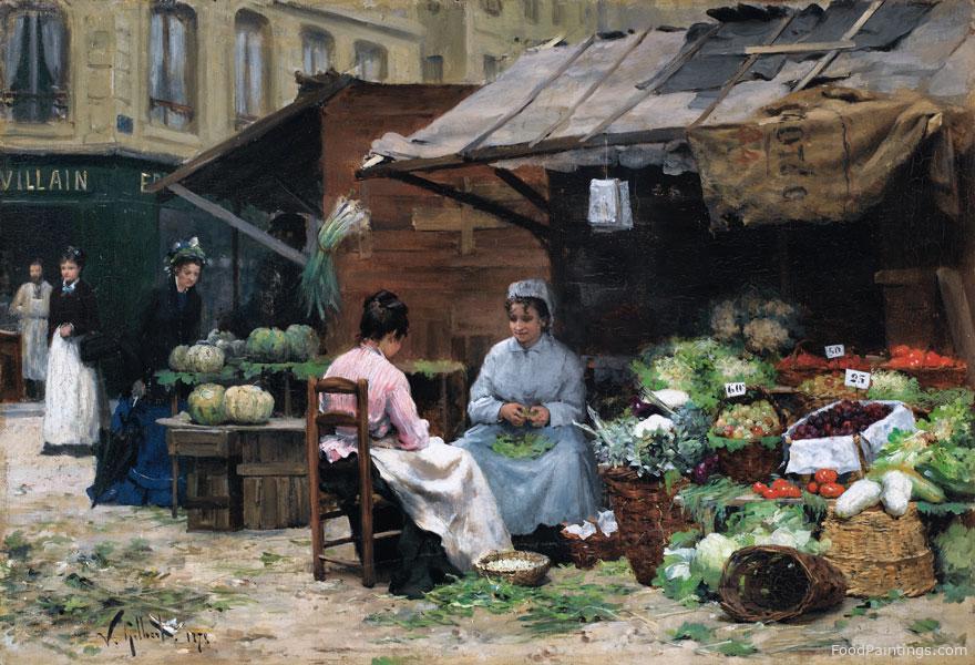 Young Women at the Market - Victor Gabriel Gilbert - 1878